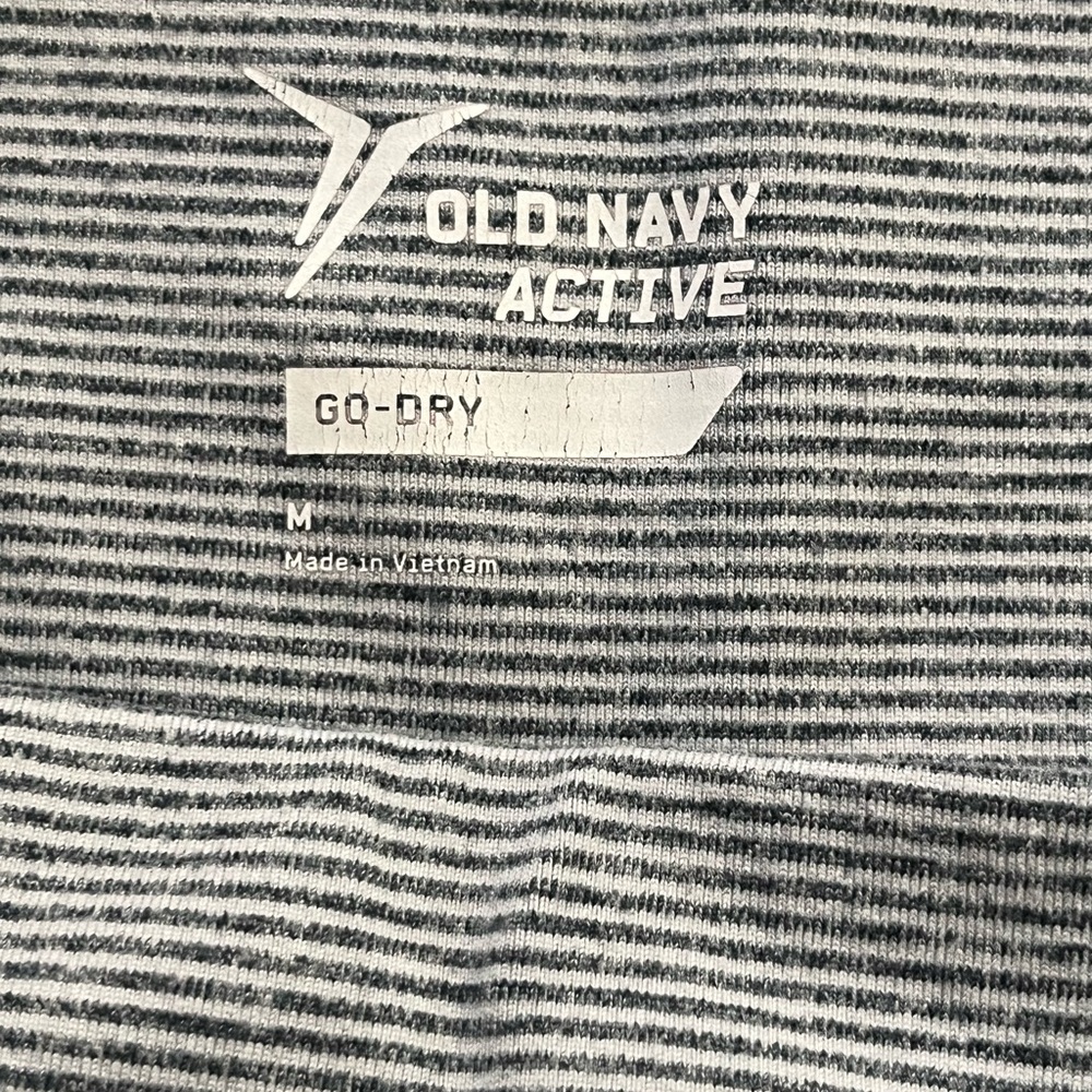 Old Navy Active Gray Striped Tee
